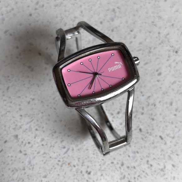 puma stainless steel back watch